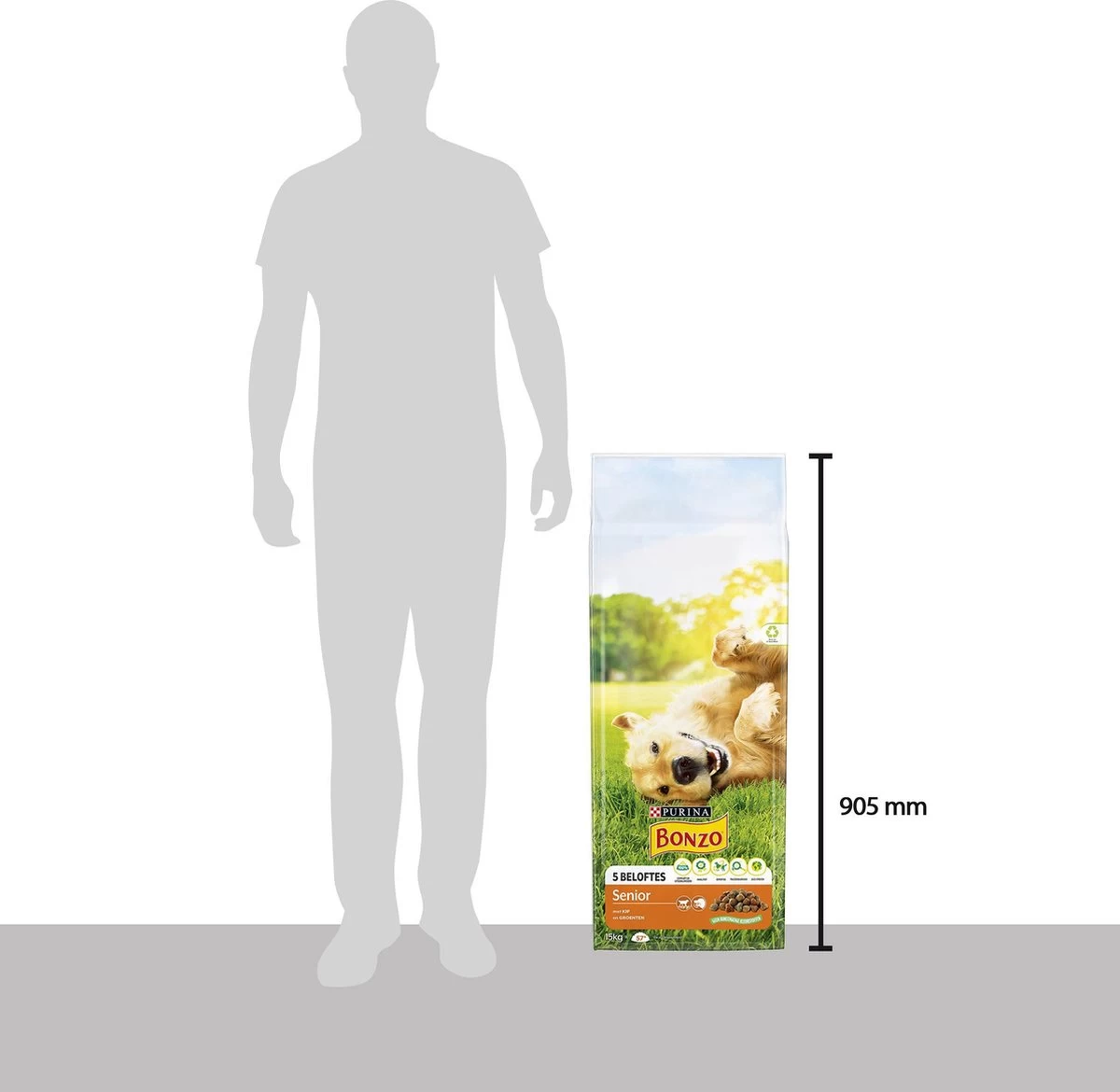 Bonzo Droog Senior - Hondenvoer Kip & Groenten - 15 Kg - Afbeelding 8