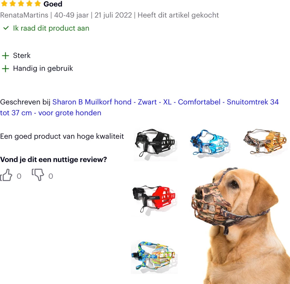 Sharon B Muilkorf Hond - Zwart - XL - Comfortabel - Snuitomtrek 34 Tot 37 Cm - Voor Grote Honden - Afbeelding 11