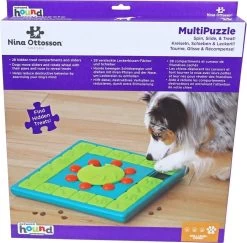 Nina Ottosson Interactieve Hondenpuzzel Vulbaar Met Snacks Voor De Slimste Honden - Outward Hound Multipuzzle