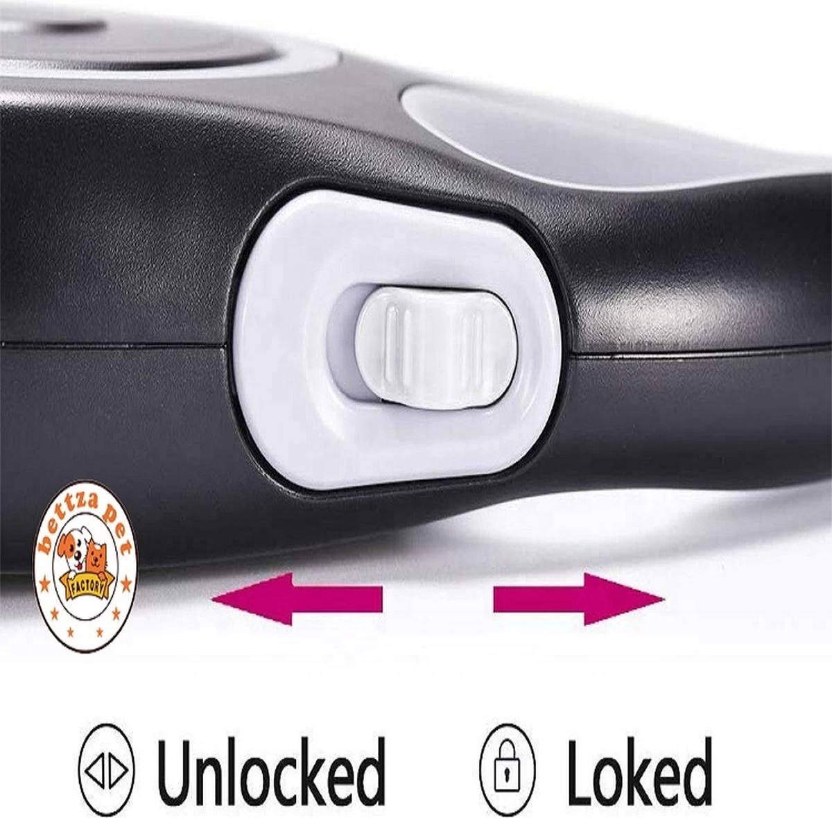 Stevige Hondenriem – 8 Meter – Swifth – Grijs – Comfort Grip – One-Touch Lock Release - Afbeelding 2