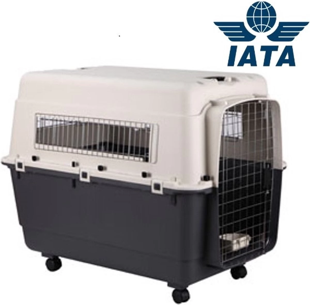 Flamingo - Hondentransportbox Nomad XL - Grijs - 90 X 60 X 74 Cm - Afbeelding 5