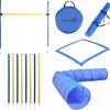 Agility Voor De Hond - Agility Set- Hondentunnel 300 Cm- Slalom Set - Horde - Startveld - Honden Behendigheidsset - 16 Delig - Tunnel - Slalom - Horde - Agility Set Voor De Hond - Agility Set