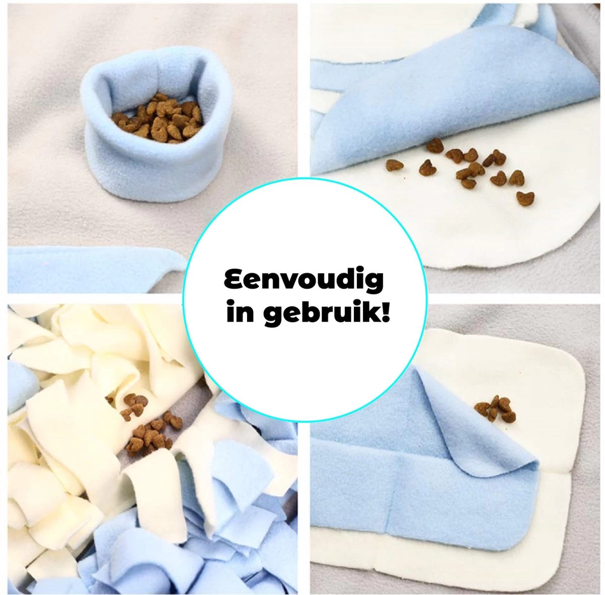 Snuffelmat - Snuffelmat Hond - Denkspelletjes Voor Honden - GRATIS 2 Trektouwen - Snuffelmatten - Snuffelmat Voor Honden - Afbeelding 2