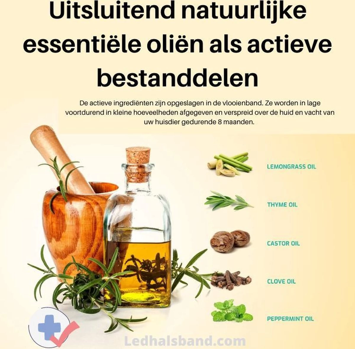 Anti Vlooien- En Teken Band | Blauw | 100% Natuurlijk | Zonder Gevaarlijke Pesticiden Als Diazinon, Imidaclopride En Flumethrine | Op Basis Van Essentiële Oliën | Houdt Teken, Vlooien En Mijten Op Afstand. - Afbeelding 6