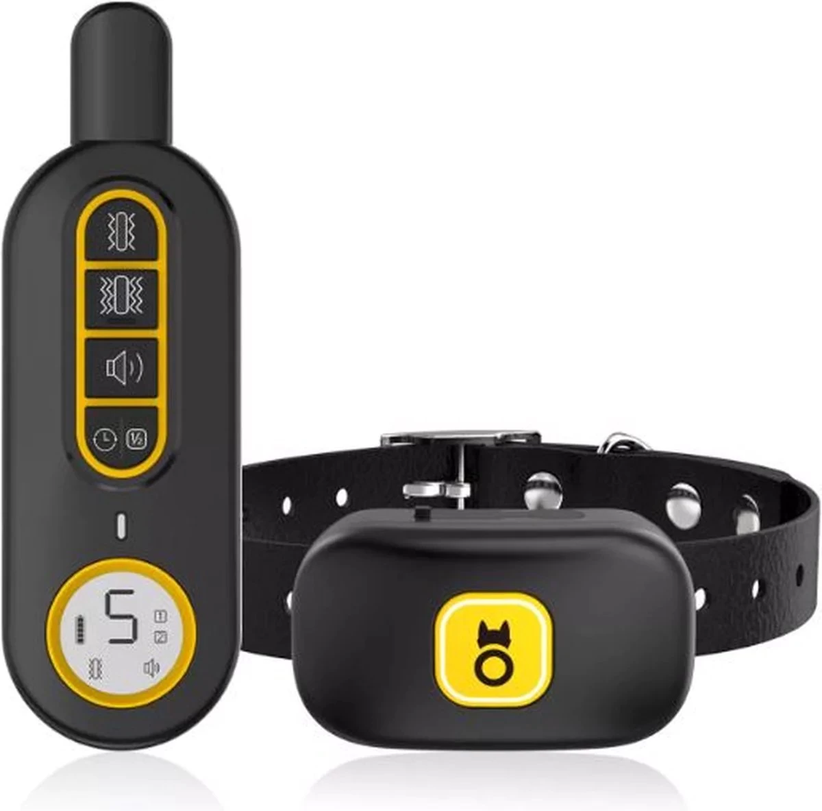 Anti Blafband EN Trainingshalsband In 1 - UNIEK Systeem - 500m Bereik - Trainingsband Opvoedband Waterdicht - Anti Blaf Apparaat - Teletac - Oplaadbaar - Volautomatisch - Grote & Kleine Hond