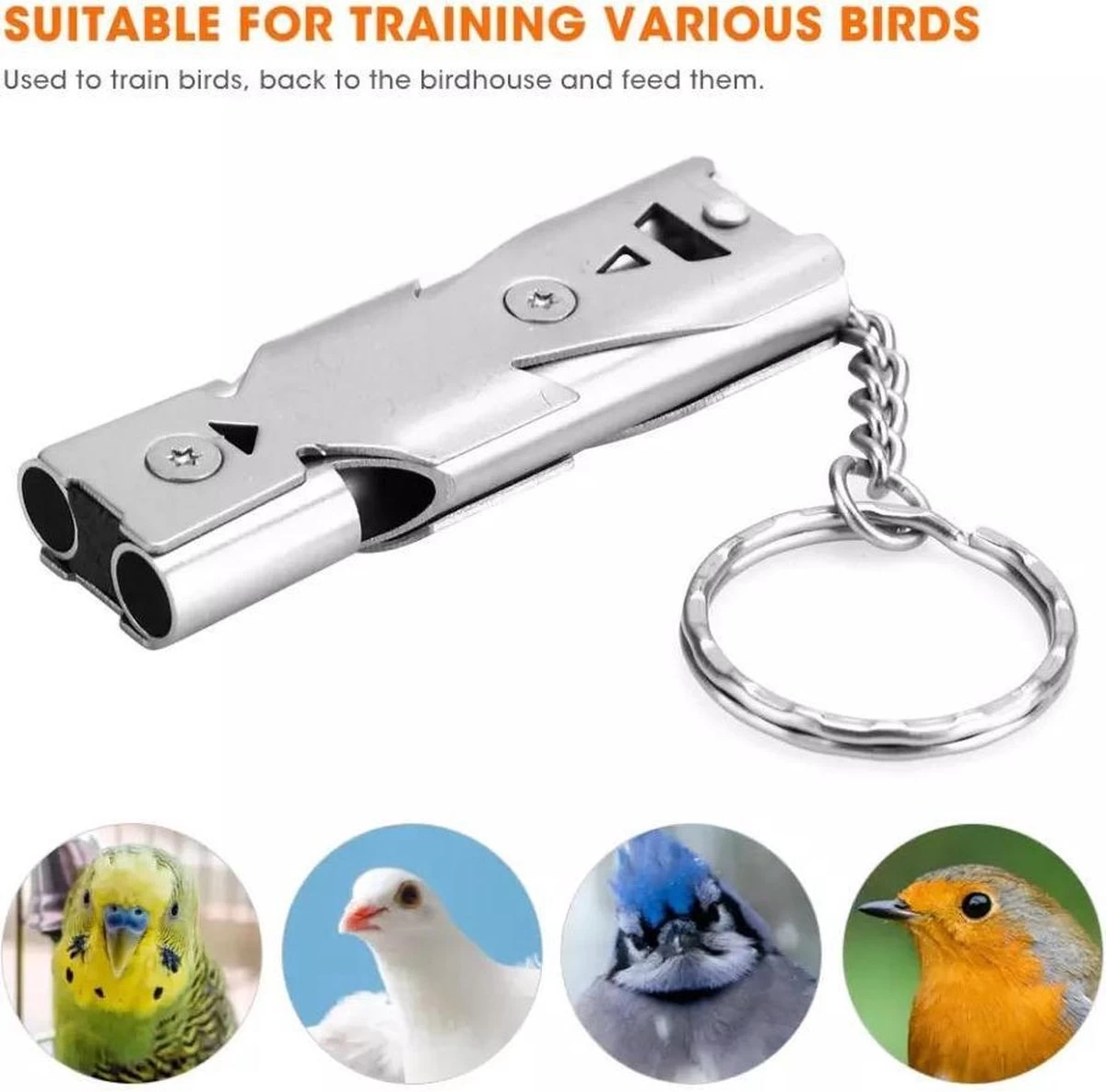 Antiblaf Hondenfluitje- Sleutelhanger Hondenfluit- Dog Whistle- Ultrasoon- Voor Honden - Afbeelding 7