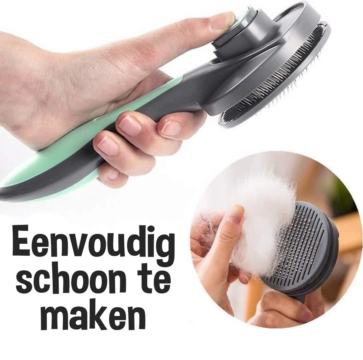 Pakeway Kattenborstel – Hondenborstel – Haarverwijderaar Voor Huisdieren – Kattenkam - Kortharig - Langharig - Inclusief Ebook! - Afbeelding 5