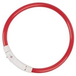 Merkloos Lichtgevende Honden Halsband Met Licht - LED Halsband USB Oplaadbaar - 50 Cm - Rood