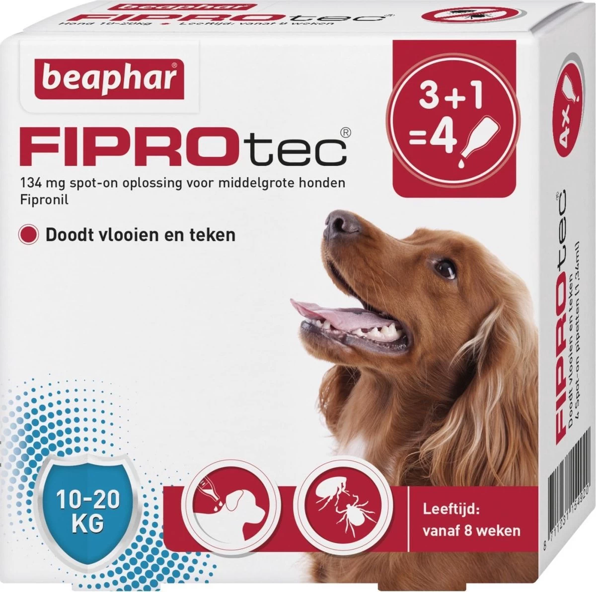 Beaphar Fiprotec Vlooien- En Tekenmiddel Hond 10-20 Kg - 4 Pipetten - Afbeelding 10