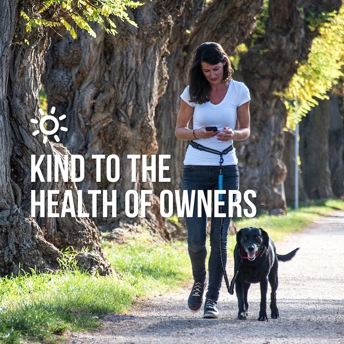 Happilax Joggingriem Voor Honden, Elastische En Reflecterende Hondenriem Voor Joggen Met Buikband, 100-160 Cm - Afbeelding 6