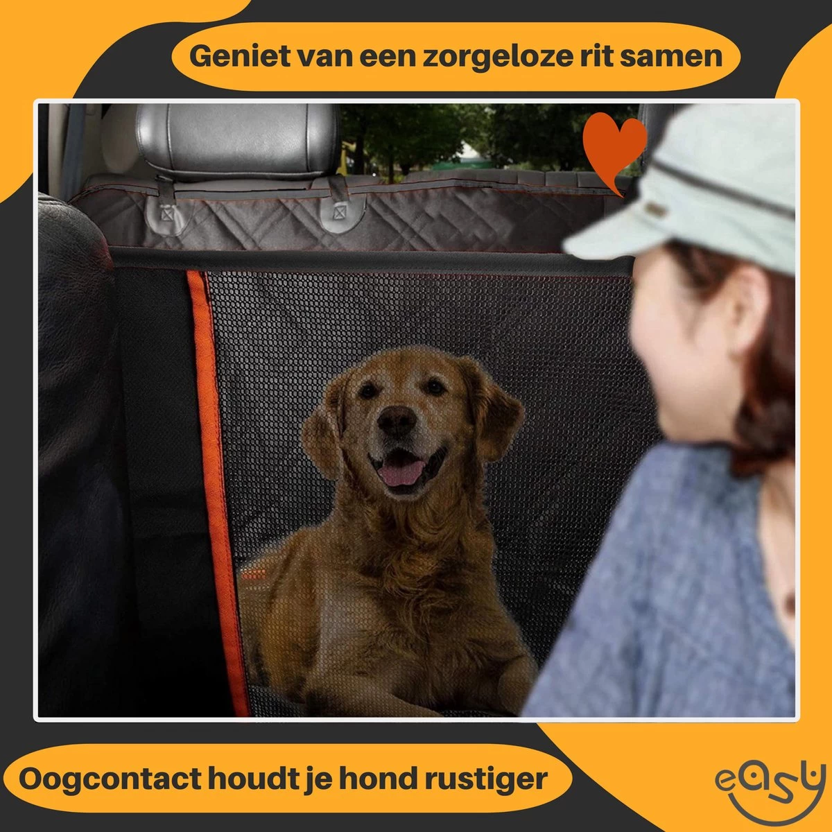 Hondendeken Auto Achterbank En Kofferbak - Reis Bench - Auto Bench - Hondenmand - Waterdichte Beschermhoes 6 Laags - Antislip - Maat 151 X 139 - Afbeelding 2