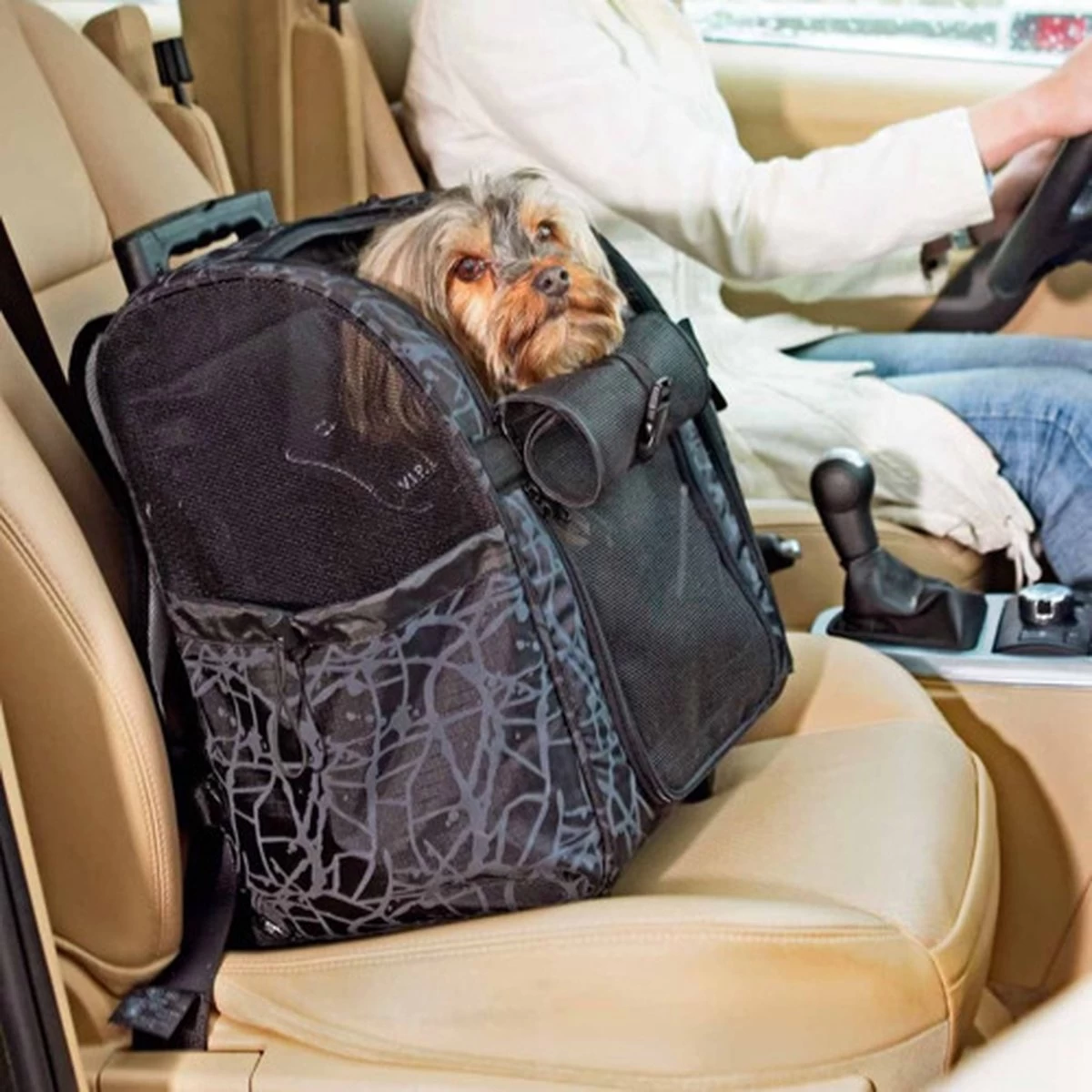 Flamingo - Hondenbuggy Smart City - Zwart - 32 X 29 X 52 Cm - Afbeelding 7