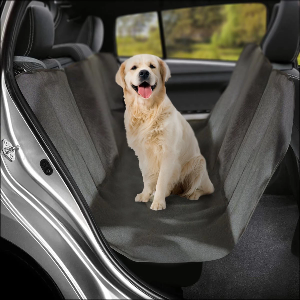 Niceey Hondendeken Auto Achterbank En Kofferbak - 135 X 145 CM - Beschermhoes - Autodekens - Hondenkleed - Honden Deken Auto Achterbank - Zwart