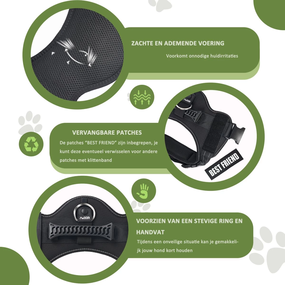 Woofy Hondentuig - Anti Trek - Hondenharnas - Reflecterend - Verstelbaar - Afbeelding 2