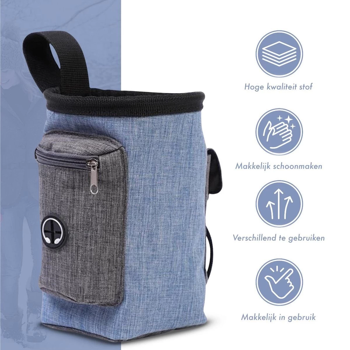 Honden Beloning Tasje – Beloningstasje - Honden Snoepjes – Beloningszakje – Poepzakjeshouder - Afbeelding 3