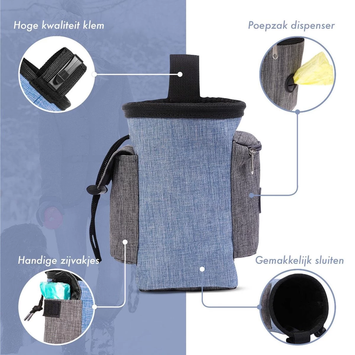 Honden Beloning Tasje – Beloningstasje - Honden Snoepjes – Beloningszakje – Poepzakjeshouder - Afbeelding 4