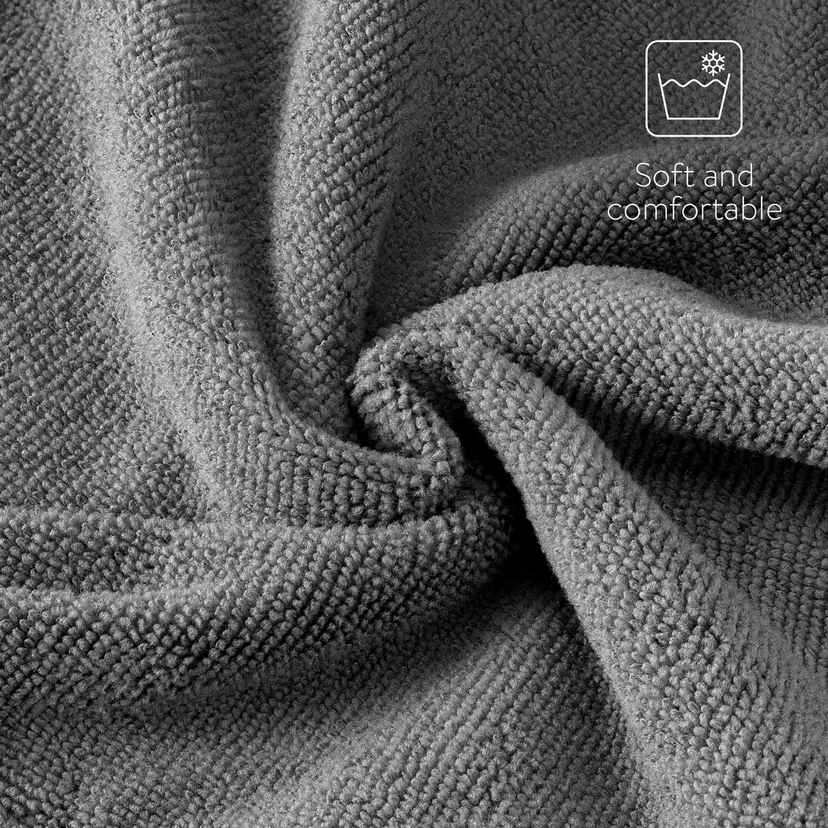 Navaris Hondenbadjas Van Zachte Badstof - Hondendroogjas Met Klittenband - Absorberende Hondenhanddoek Microvezel - Sneldrogende Hondenjas - Maat M - Afbeelding 2