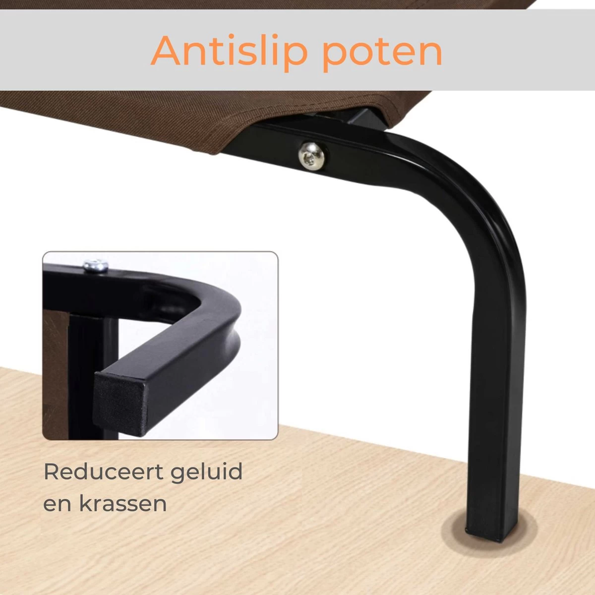 Hondenbed - Hondenstretcher - Honden Ligbed - Inclusief 2 Overtrekhoezen - XL - 110x68cm - Grijs En Koffie - Afbeelding 5