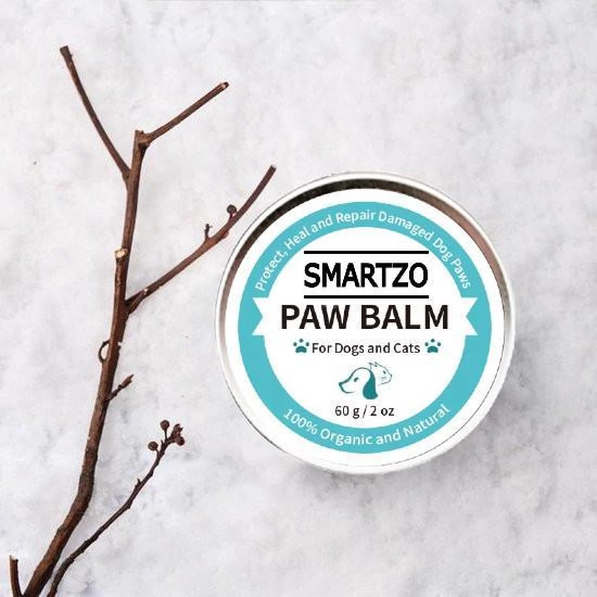 Poot Balsem – Neus Balsem - Huisdieren – Dieren – Poot Verzorging / Neus Verzorging – Verzorging Droge En Gebarsten Poten – Snelwerkende Formule - Hydraterend – Bio Balm - Potenbalsem - Neusbalsem - 60 Gram - Afbeelding 4