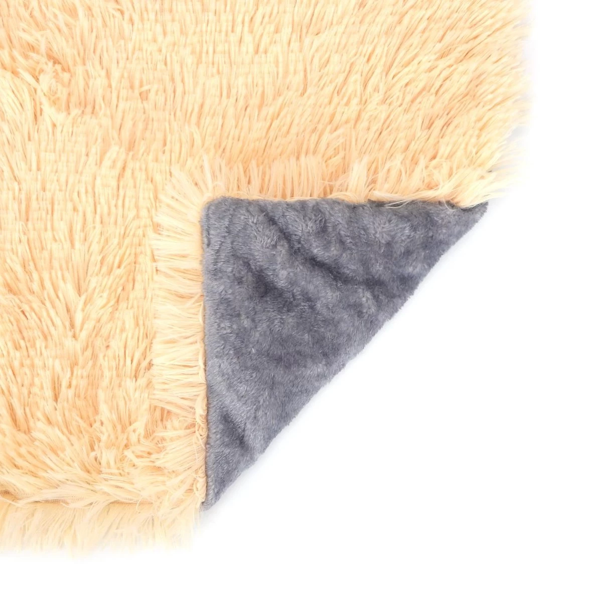 Nobleza Fluffy Benchkussen - Dierenkussen - Hondenkussen - Kattenkussen - Benchmat - Dierenmat - Hondenmat - Kattenmat - Crème - Maat L - Afbeelding 4