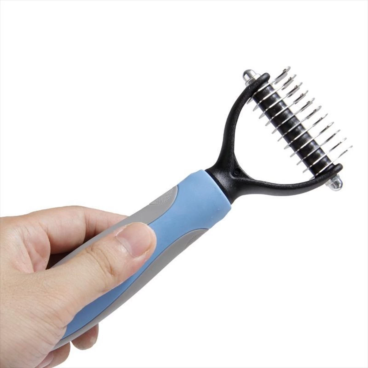 Ontharing Kam Voor Honden Kat Ontklitter Bont Trimmen Dematting Deshedding Grooming Brush Tool Voor Matted Lang Haar Krullend Huisdier - Afbeelding 3