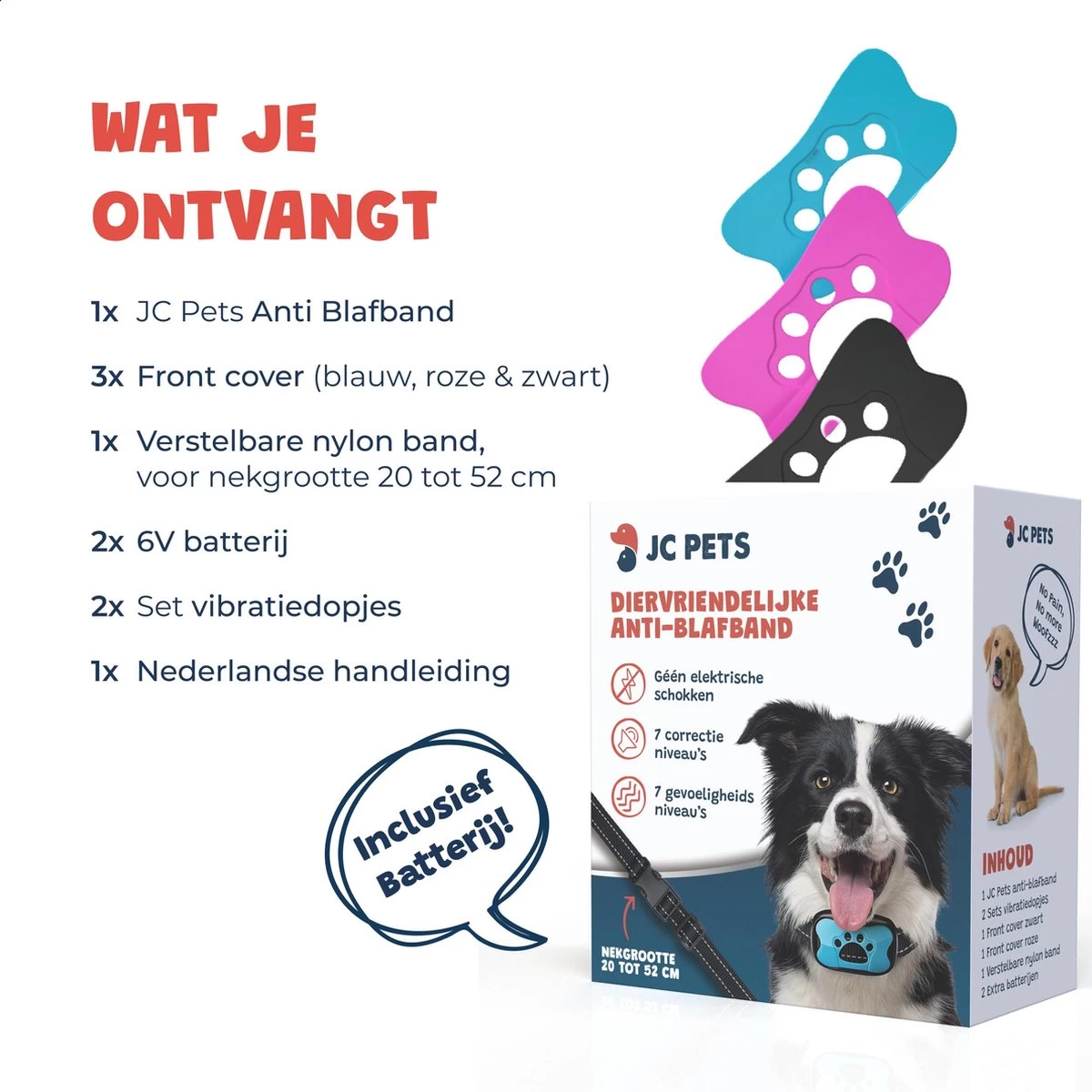 Anti Blafband - Blafband Voor Honden - Anti Blaf Apparaat - Blafband - Diervriendelijk & Zonder Schok - Afbeelding 3