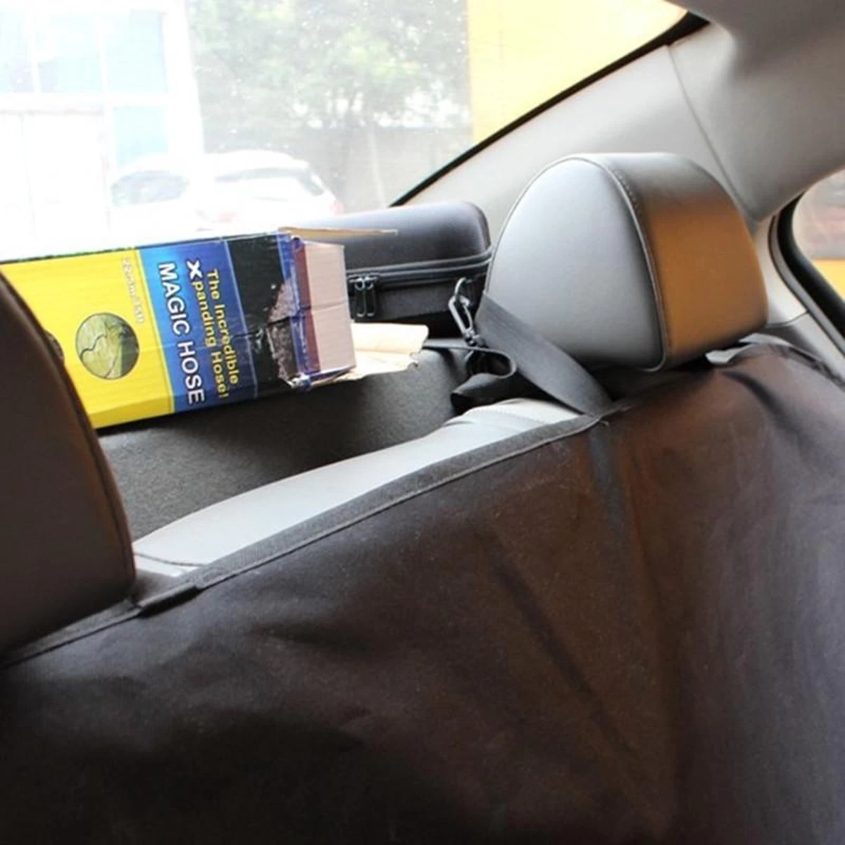 Merkloos Hondendeken / Hondenkleed / Beschermhoes - Voor In De Auto Achterbank Of Kofferbak - 137x147 Cm - Beschermhoes - Waterdicht - Zwart - Afbeelding 6