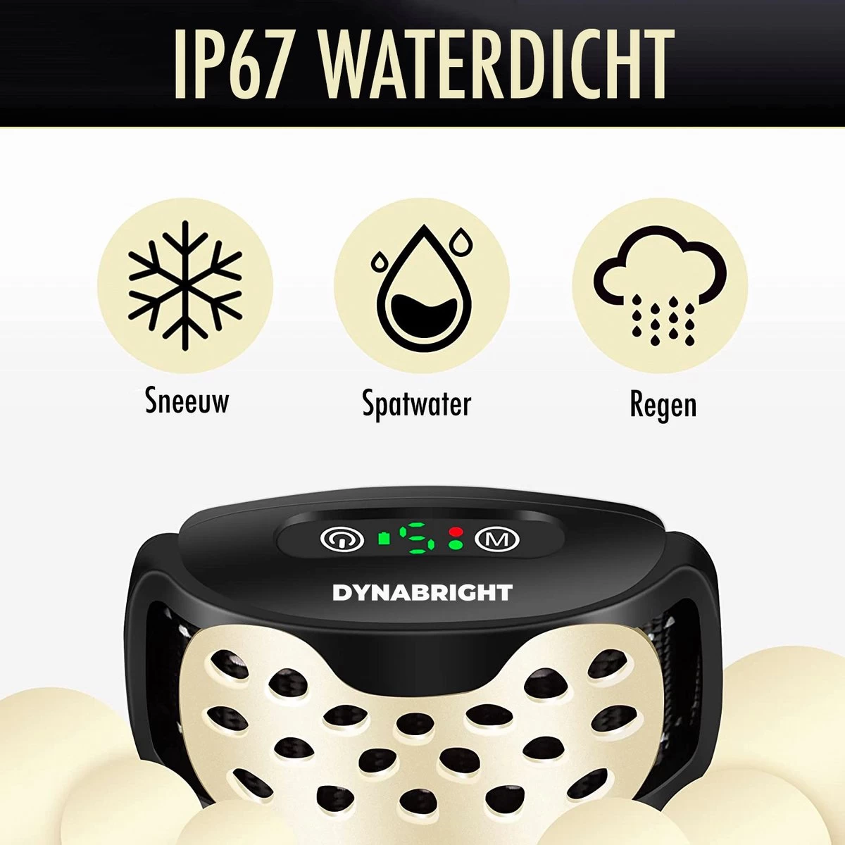 DynaBright Anti Blafband Voor Honden - 3-70KG - Diervriendelijk - Zonder Schok - Vibratie En Audio - Anti Blaf Band - Afbeelding 6