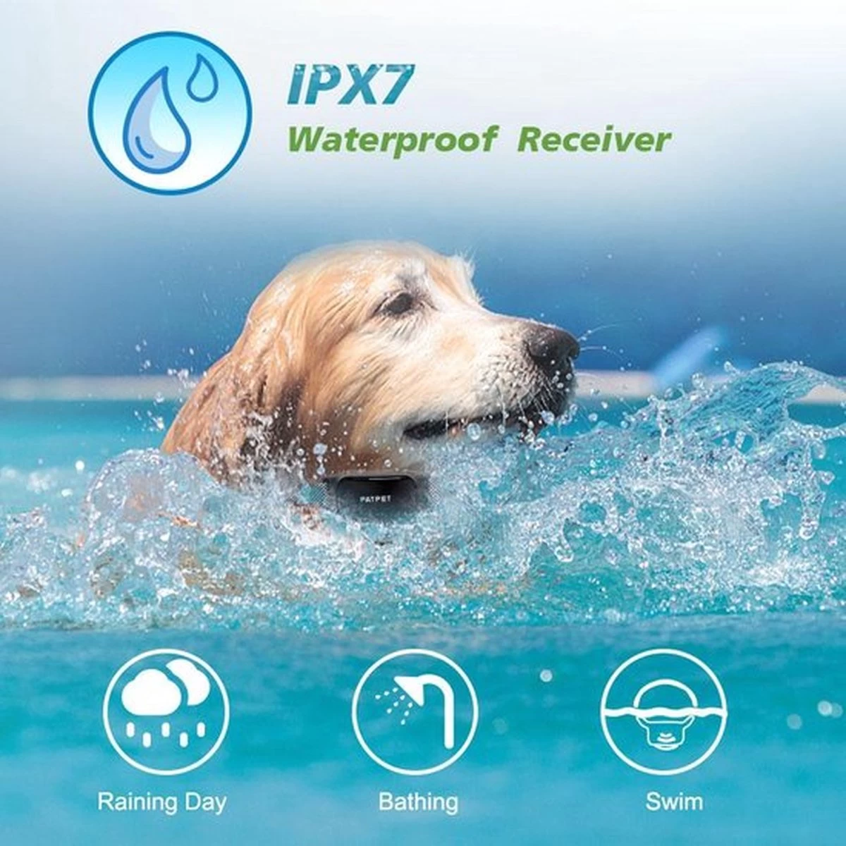 Anti Blafband EN Trainingshalsband In 1 - UNIEK Systeem - 500m Bereik - Trainingsband Opvoedband Waterdicht - Anti Blaf Apparaat - Teletac - Oplaadbaar - Volautomatisch - Grote & Kleine Hond - Afbeelding 4