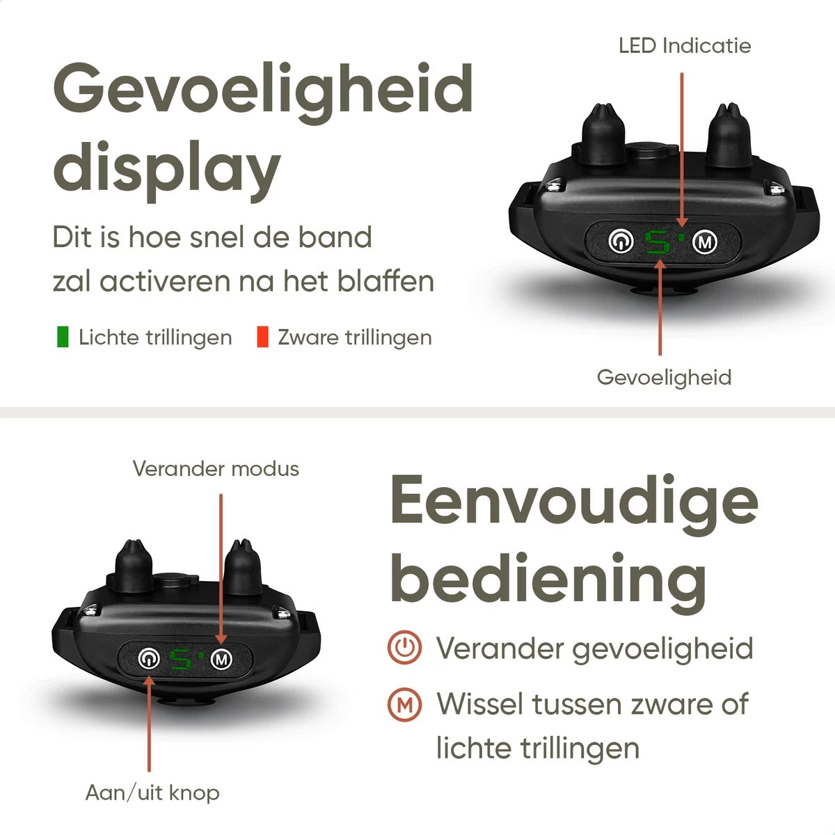 Premium Anti Blafband Om Je Hond Snel En Effectief Te Laten Stoppen Met Blaffen - Diervriendelijke Opvoedingshalsband Zonder Schok - Trainingshalsband Voor Grote En Kleine Honden - Anti Blaf Apparaat - Correctie Halsband - Afbeelding 4