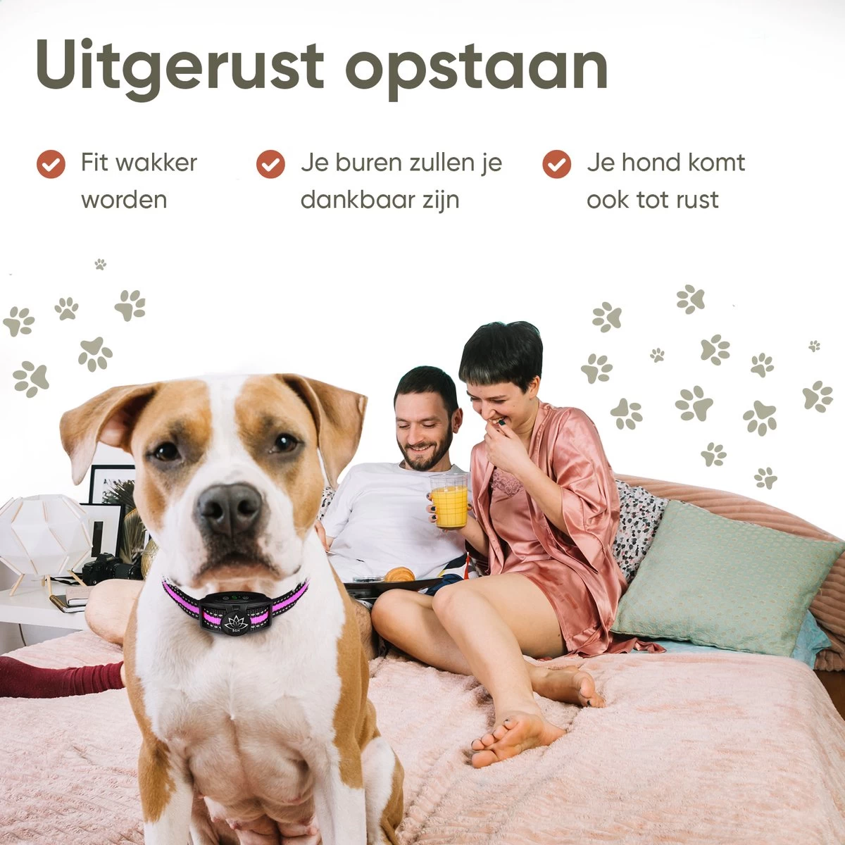 Premium Anti Blafband Om Je Hond Snel En Effectief Te Laten Stoppen Met Blaffen - Diervriendelijke Opvoedingshalsband Zonder Schok - Trainingshalsband Voor Grote En Kleine Honden - Anti Blaf Apparaat - Correctie Halsband - Afbeelding 5