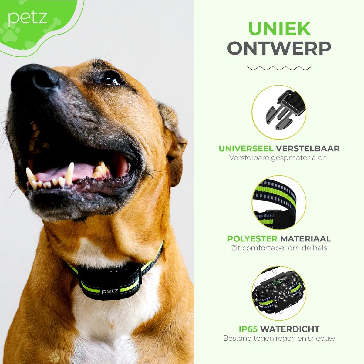 Petz - Anti Blafband - Anti Blafband Voor Kleine En Grote Honden - 5-55 KG - Vibratie En Audio - Diervriendelijk - GEEN Schokken - Opvoedingshalsband Zonder Schok En Diervriendelijk - Waterdicht - Oplaadbaar - Afbeelding 5