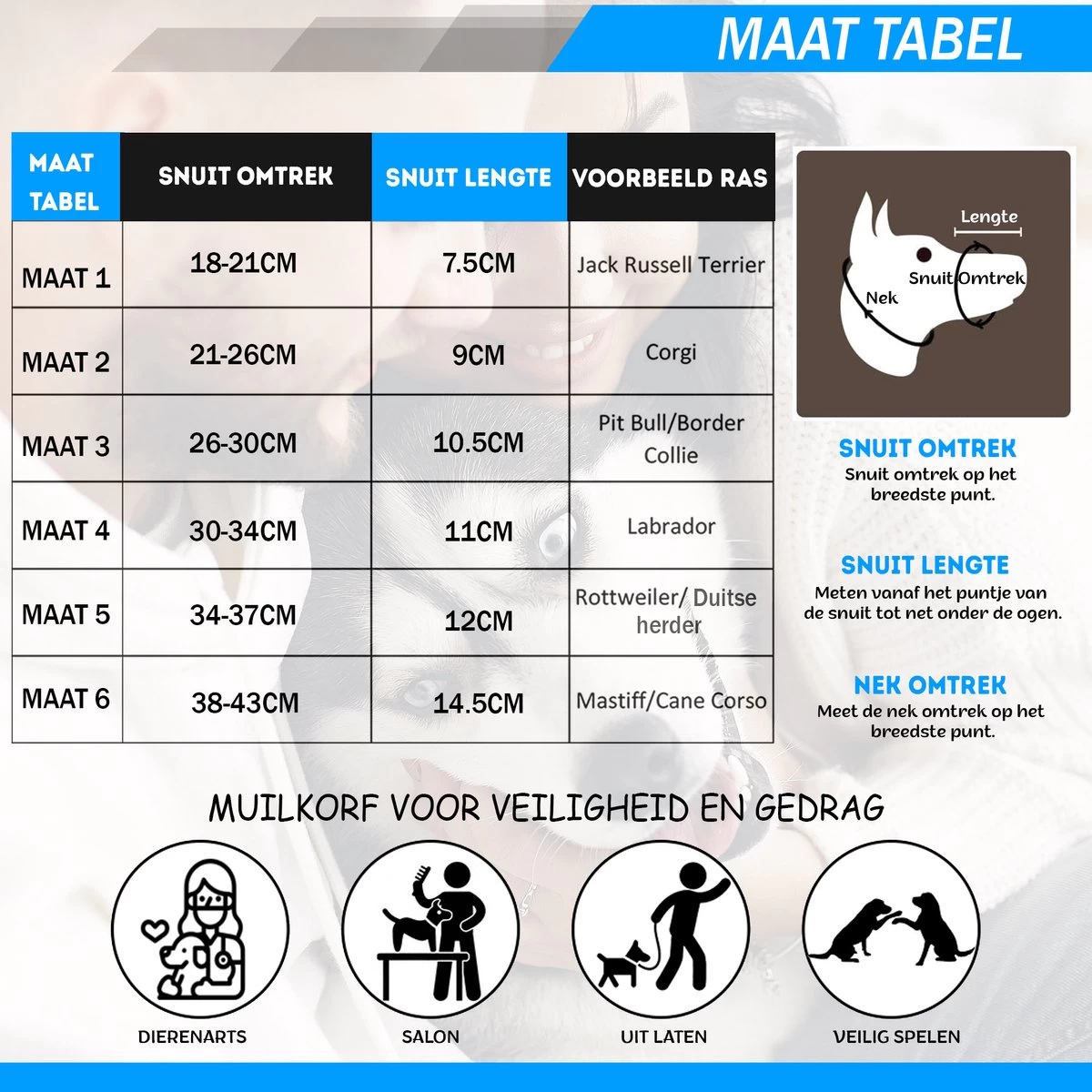 Sharon B Muilkorf Hond - Zwart - XL - Comfortabel - Snuitomtrek 34 Tot 37 Cm - Voor Grote Honden - Afbeelding 10