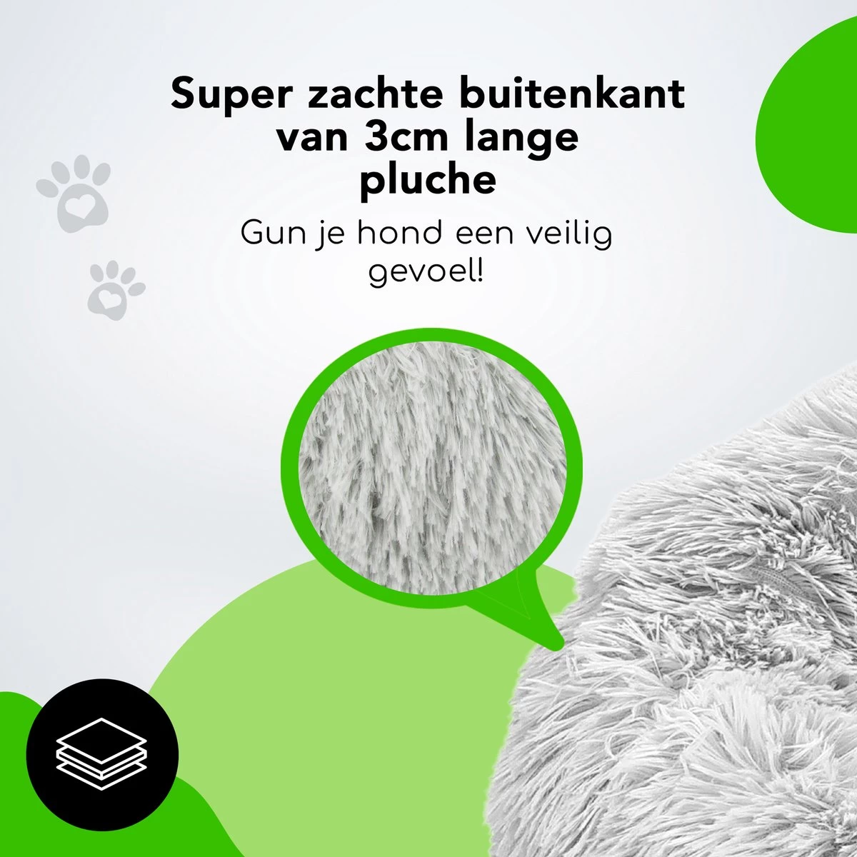 Doxie® Hondenmand – Kattenmand – ⌀ 100 Cm – Met Afneembare Hoesje – Lichtgrijs - Afbeelding 4