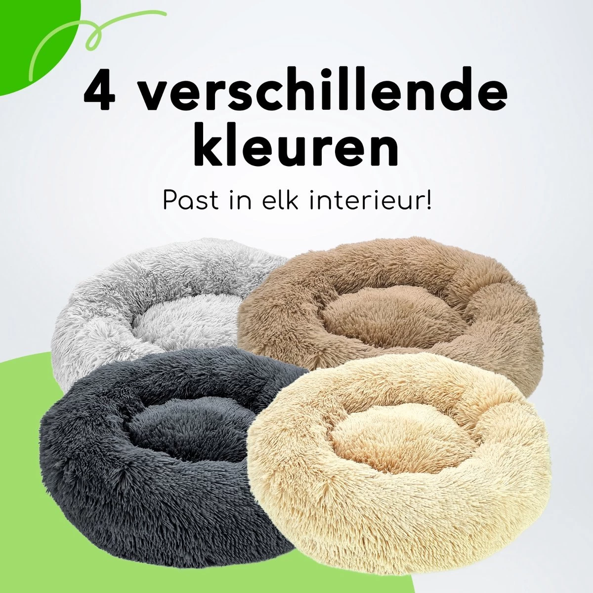 Doxie® Hondenmand – Kattenmand – ⌀ 100 Cm – Met Afneembare Hoesje – Lichtgrijs - Afbeelding 8