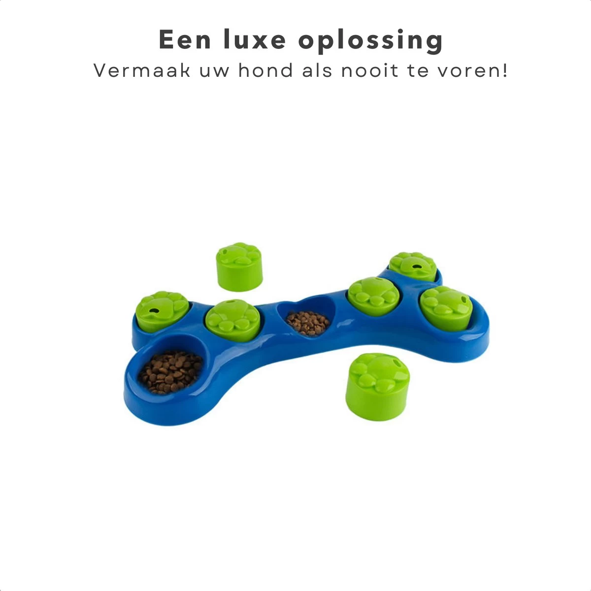 Cheqo® Hondenspeelgoed Met Snack Beloning - Intelligent Speelgoed - Hondentraining - Slowfeeder - Honden Denkspel - Puzzel Voor Honden - Afbeelding 4