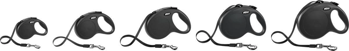 Flexi New Classic Band Zwart L - 8M - Zwart - L - 8 Meter - < 50 Kg - Afbeelding 3