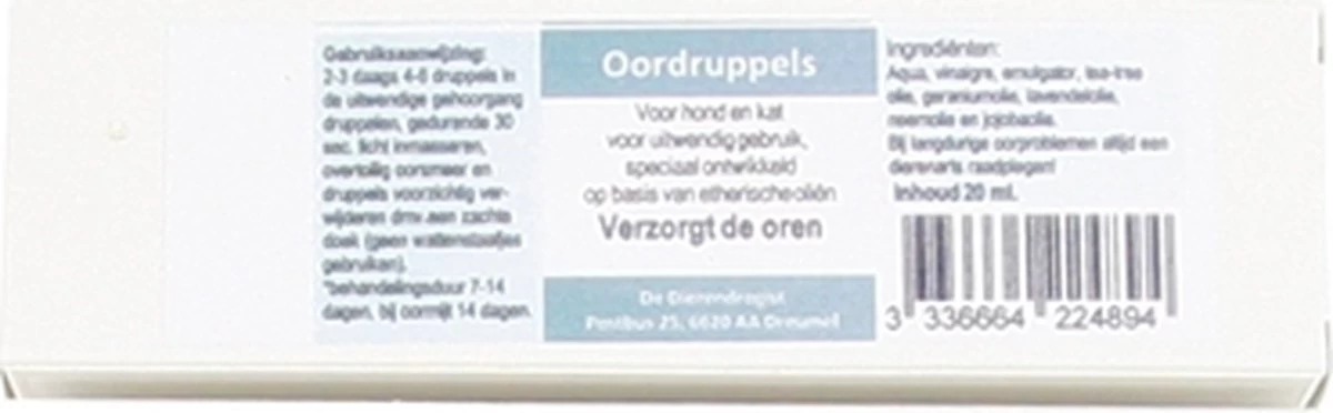 Dierendrogist Oordruppels - 20 Ml - Afbeelding 5