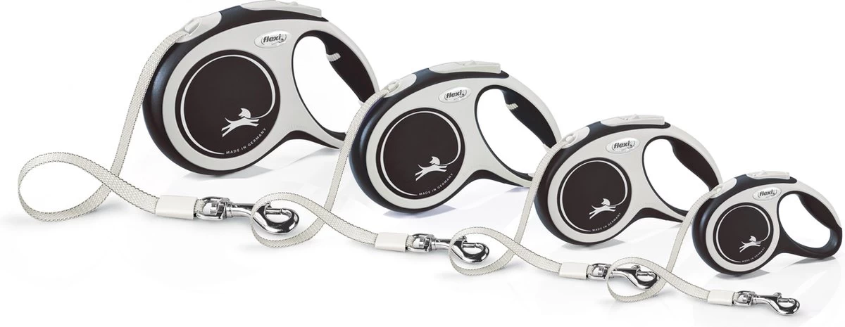 Hondenriem - Looplijn - FLEXI Rollijn NEW COMFORT Tape - L - ZWART - 8 Meter - Afbeelding 2