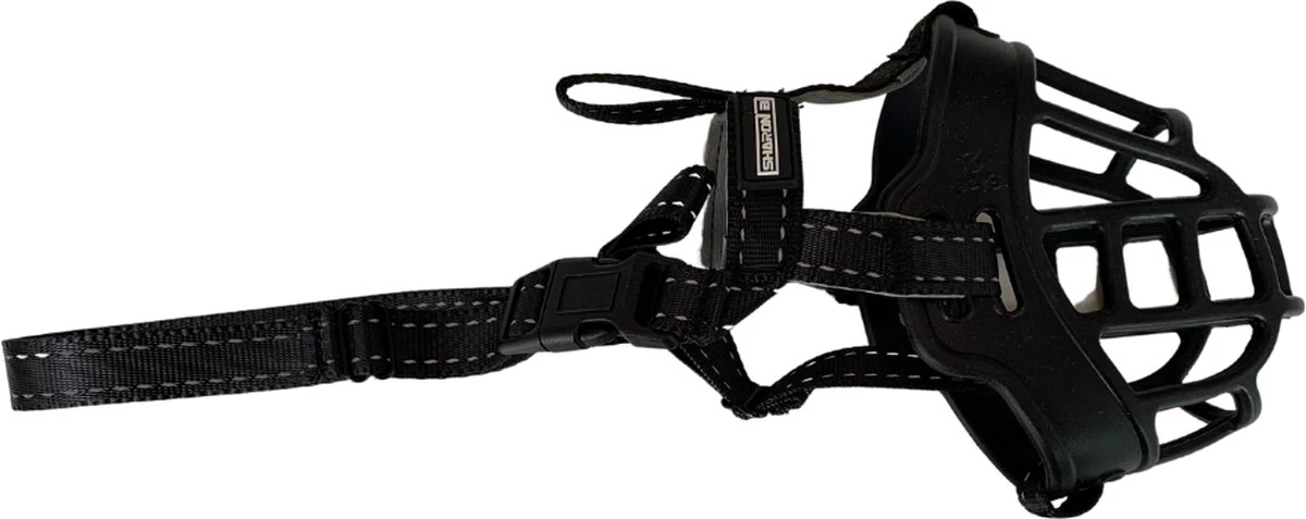 Sharon B Muilkorf Hond - Zwart - XL - Comfortabel - Snuitomtrek 34 Tot 37 Cm - Voor Grote Honden - Afbeelding 4