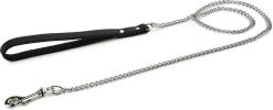 Beeztees - Hondenriem - Kettinglijn - Zwart - 2x112 Cm