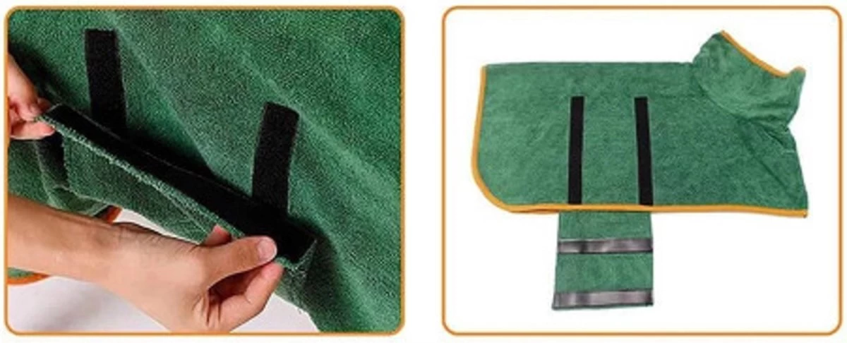 Merkloos Hondenbadjas Grijs – Maat M – Ideaal Voor Na Het Zwemmen - Afbeelding 4