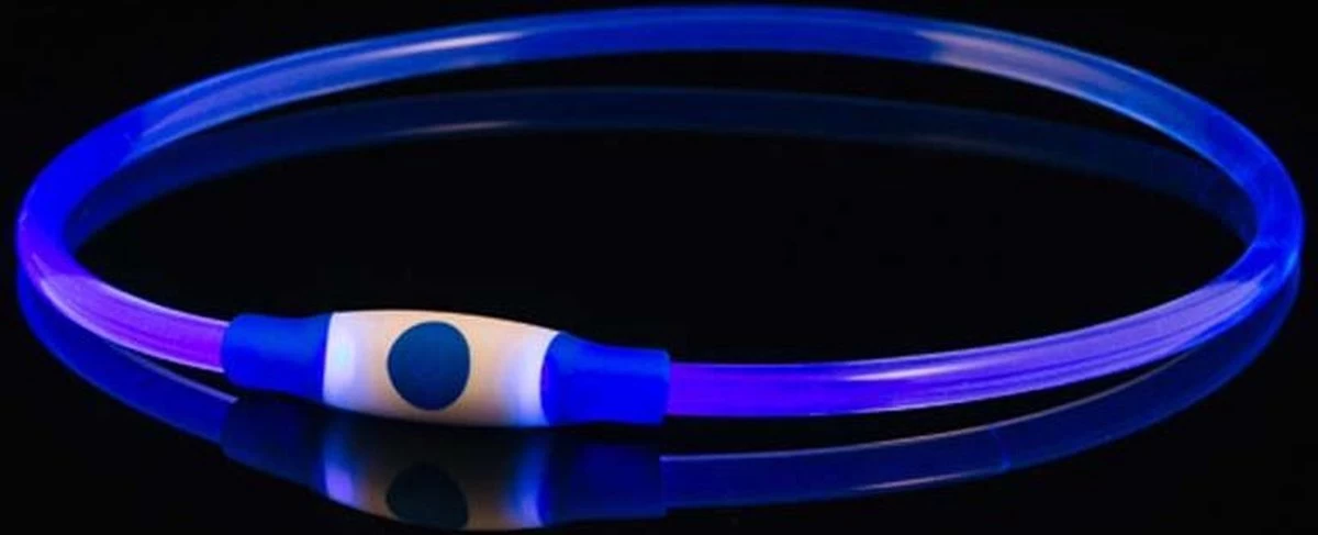 Led Dog Band USB | BEE SAFE -BLUE- | Dier Verlichting | Hondenband LED - Afbeelding 2