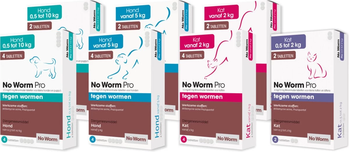 Emax Exil No Worm Pro - Kleine Hond - 4 Tabletten - Afbeelding 2