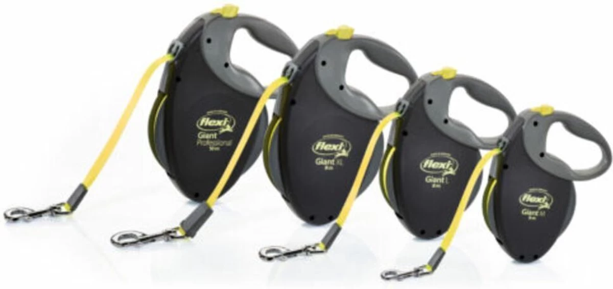 Flexi Giant Tape - Hondenriem - Zwart/Geel - L - 10 M - (<50 Kg) - Afbeelding 13