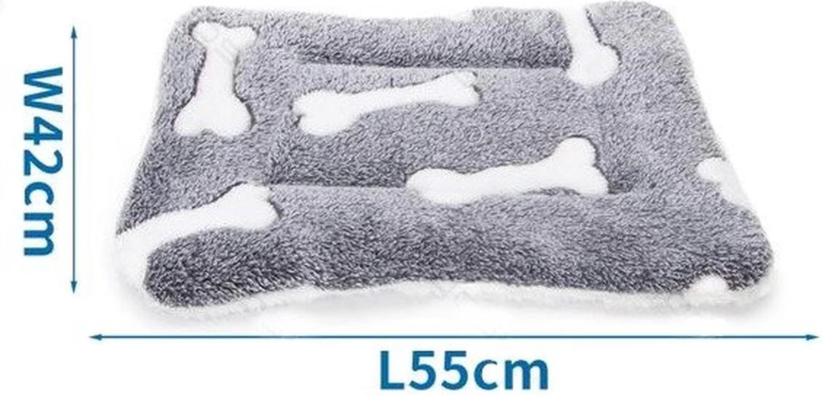 Nobleza Benchkussen - Dierenkussen - Hondenkussen - Kattenkussen - Benchmat - Dierenmat - Hondenmat - Kattenmat - Grijs - Maat S - Afbeelding 5