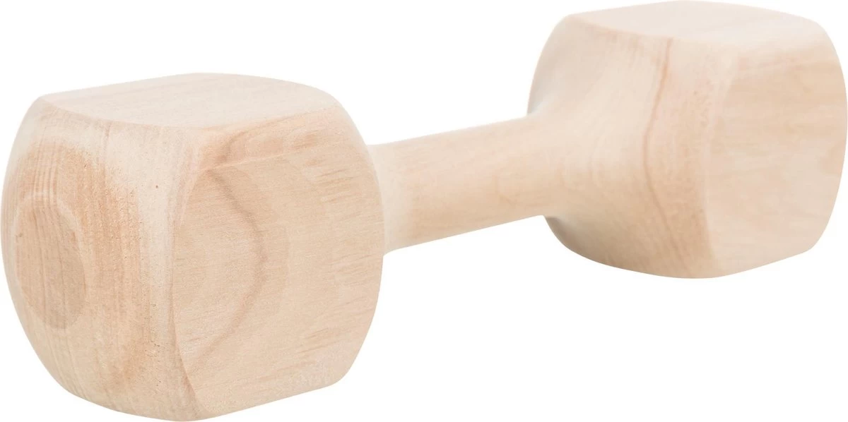 Trixie Houten Apporteerblok Gehoekt 400 Gr - Afbeelding 3