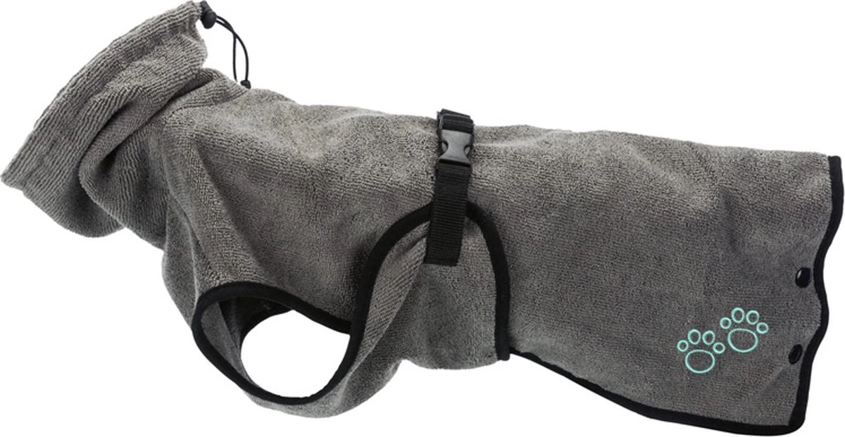 Trixie Hondenbadjas Grijs L - Afbeelding 2