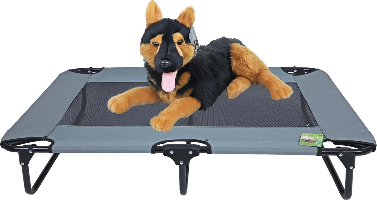 Hondenbed - Honden Stretcher - Opvouwbaar Hondenbed - Kleur: Grijs - Afmetingen: 106x60x21,5 Cm