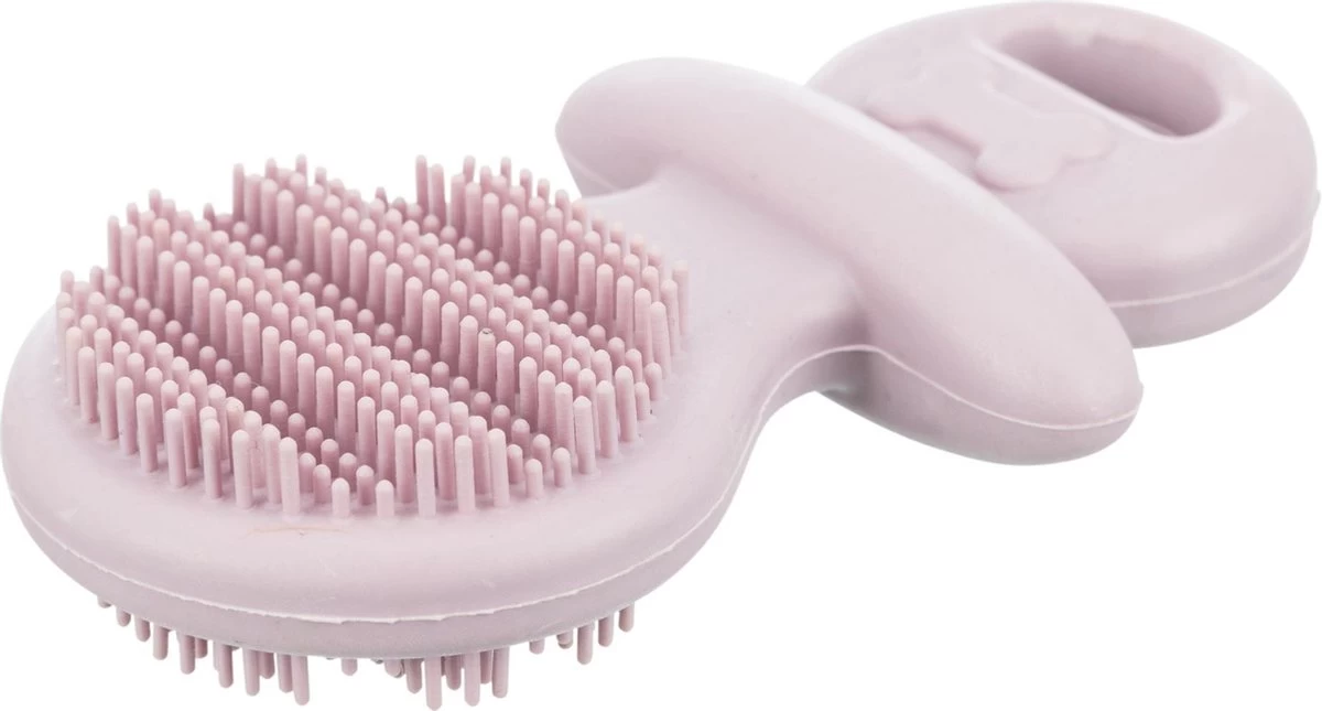 Merkloos Fopspeen Natuurrubber Paars 9 Cm ( Honden Bijtring Puppy ) - Afbeelding 2